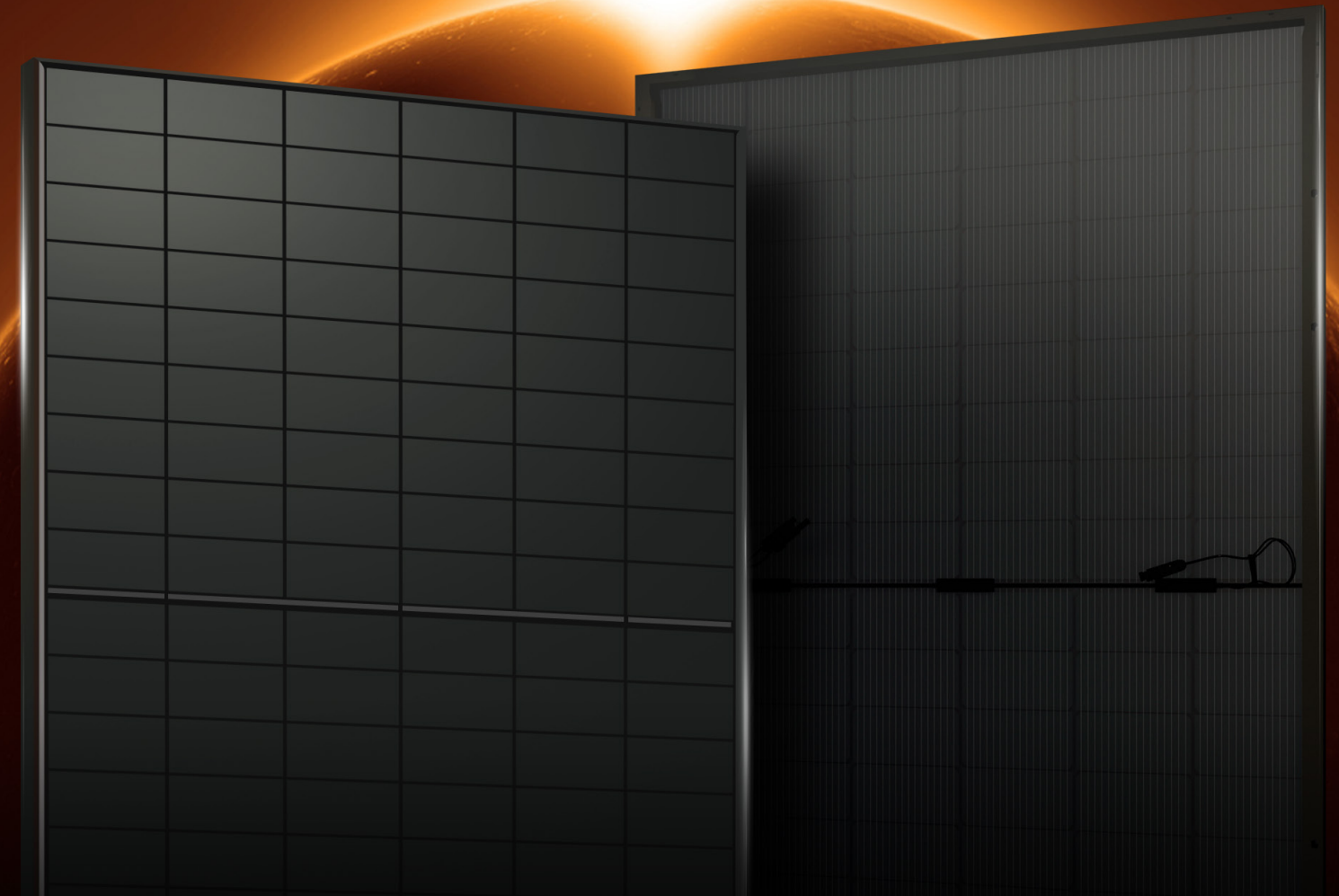 AE ICMD-108BDE N-TYPE BC TECHNOLOGY PV MODULE FULL BLACK 480W